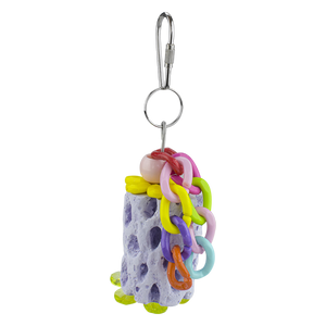 JUGUETE COLGANTE MEDIANO CON CALCIO PARA AVE FANCY PETS