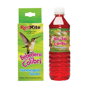 RedKite bebedero para colibrí de 300 ml con néctar listo para usar de 500 ml