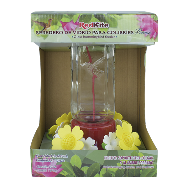 BEBEDERO DE VIDRIO PRISMA PARA COLIBRI 600 ML FANCY PETS
