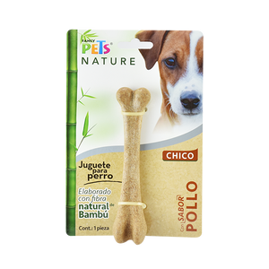 JUGUETE HUESO DE BAMBU SABOR POLLO FANCY PETS