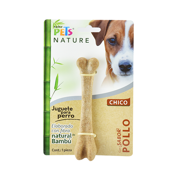 JUGUETE HUESO DE BAMBU SABOR POLLO FANCY PETS