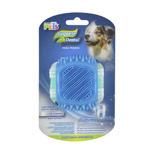 Fancy Pets cubo dental con cerdas y sonido para perro