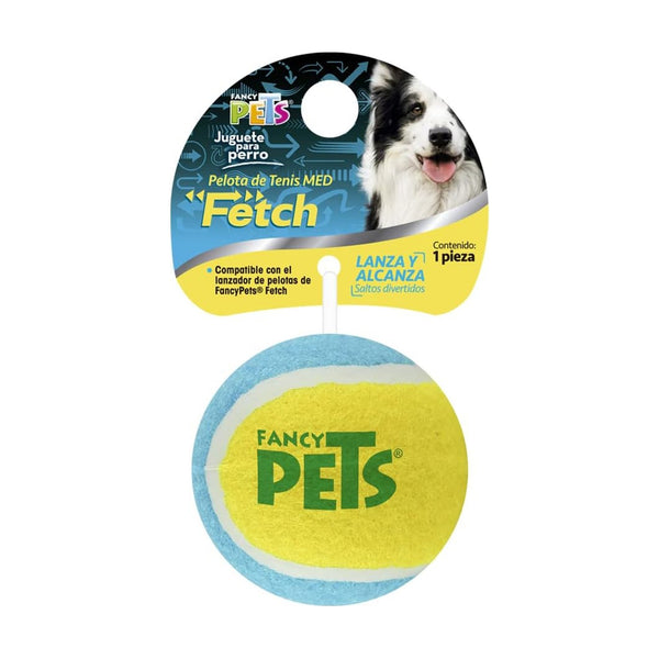 Fancy Pets Fetch pelota de tenis para perro, mediana