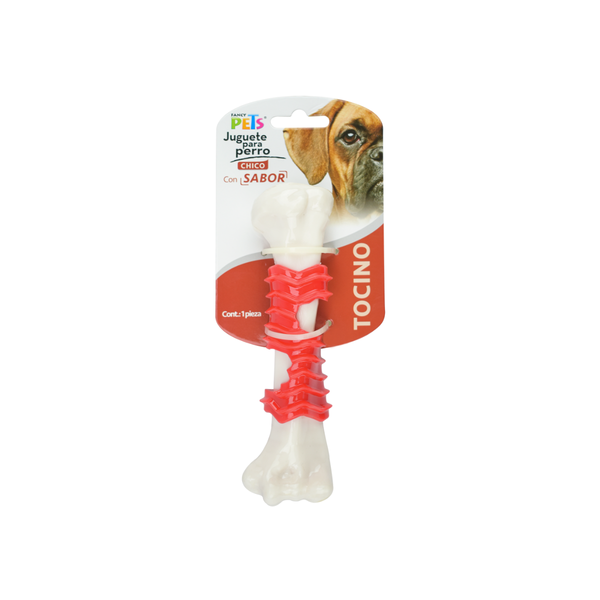 JUGUETE FEMUR SABOR TOCINO FANCY PETS