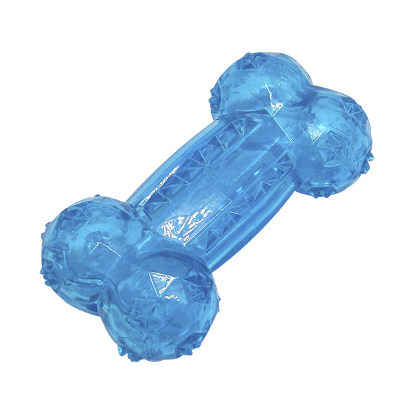 JUGUETE HUESO PRISMA GRANDE CON SONIDO FANCY PETS