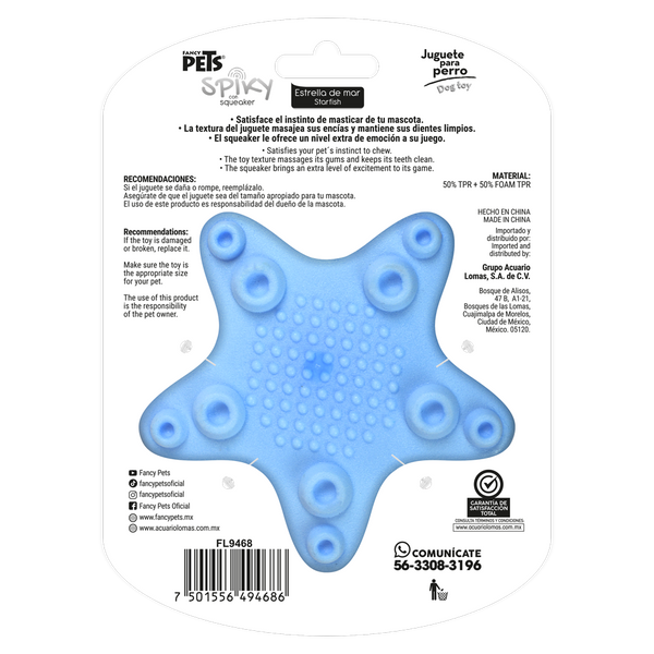 JUGUETE ESTRELLA DE MAR SPIKY FANCY PETS