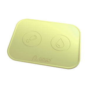 Tapete de silicona DOCO para platos de perro y gato, impermeable con borde elevado, 47 x 36 cm