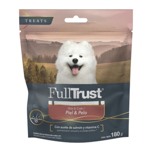 FullTrust premios funcionales para perro, piel y pelo, 180 g