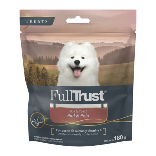 FullTrust premios funcionales para perro, piel y pelo, 180 g