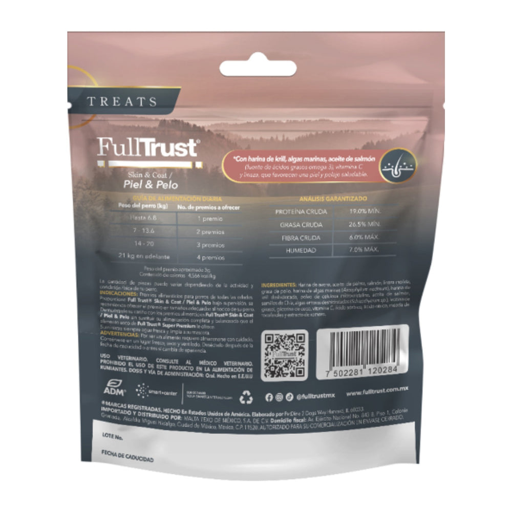FullTrust premios funcionales para perro, piel y pelo, 180 g