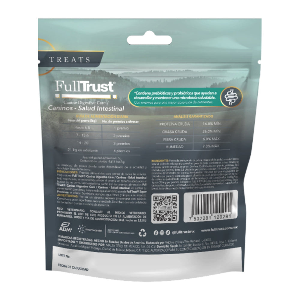 FullTrust premios funcionales para perro, salud intestinal, 180 g