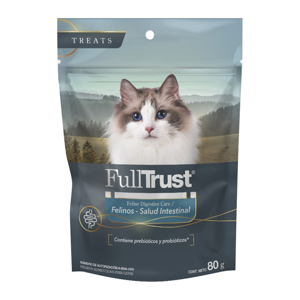 FullTrust premios funcionales para gato, salud intestinal, 80 g