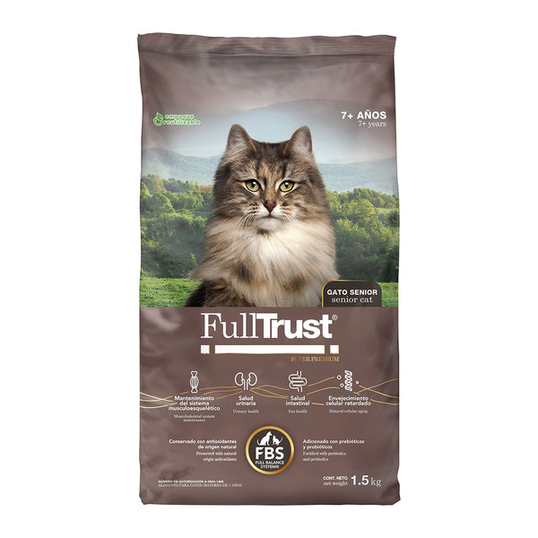 FullTrust Gato Senior alimento seco para gato mayor de 7 años, 1.5 kg