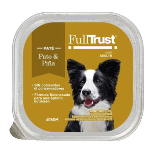 FullTrust alimento húmedo paté para perro adulto, pato y piña, 100 g