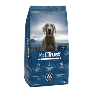 FullTrust Adulto alimento seco para perro adulto de razas medianas a gigantes, pollo y res, vista lateral