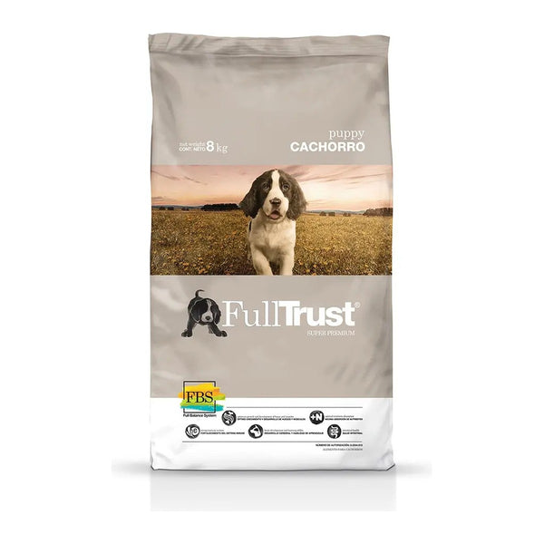 FullTrust Cachorro alimento seco para perro cachorro de razas medianas a gigantes, pollo y res, empaque anterior