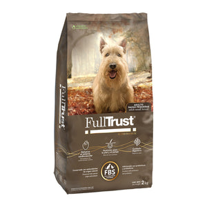 FullTrust Adulto Razas Pequeñas alimento seco para perro adulto de razas miniatura y pequeñas, pollo y res, vista lateral