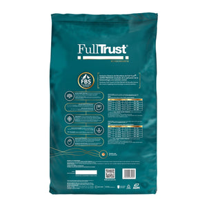 FullTrust Peso Ideal (Control de Peso) alimento seco para perro adulto de todas las razas, pollo y res, 8 kg, reverso con ingredientes y guía