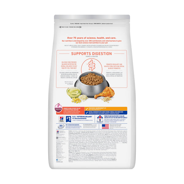 Hill's Science Diet Perfect Digestion alimento seco para perro adulto cuidado digestivo, pollo y cebada