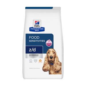 Hill's Prescription Diet z/d alimento seco para perro con sensibilidades alimentarias, proteína hidrolizada, 3.63 kg
