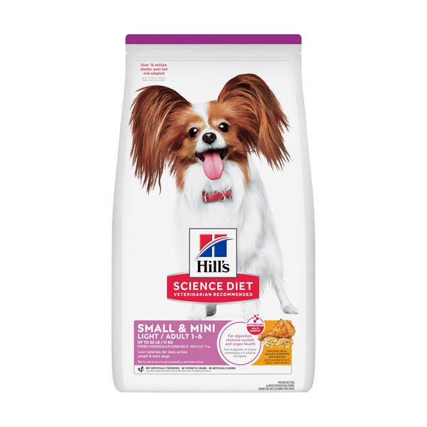 Hill's Science Diet Adult Light Small & Mini alimento seco para perro raza pequeña, bajo en calorías