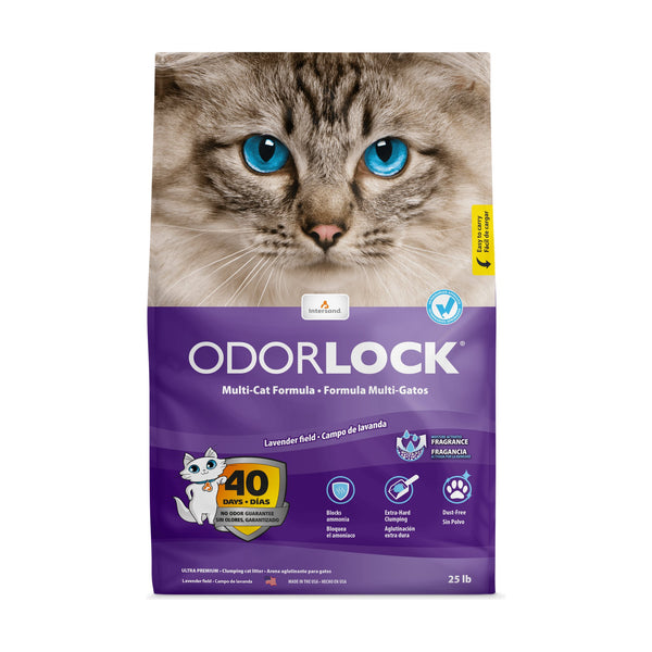 Intersand OdourLock arena aglutinante de arcilla para gato, aroma lavanda, 13 lb (5.9 kg)