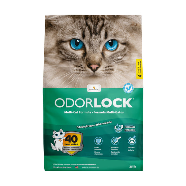Intersand OdourLock arena aglutinante de arcilla para gato, aroma brisa calmante, 13 lb (5.9 kg)