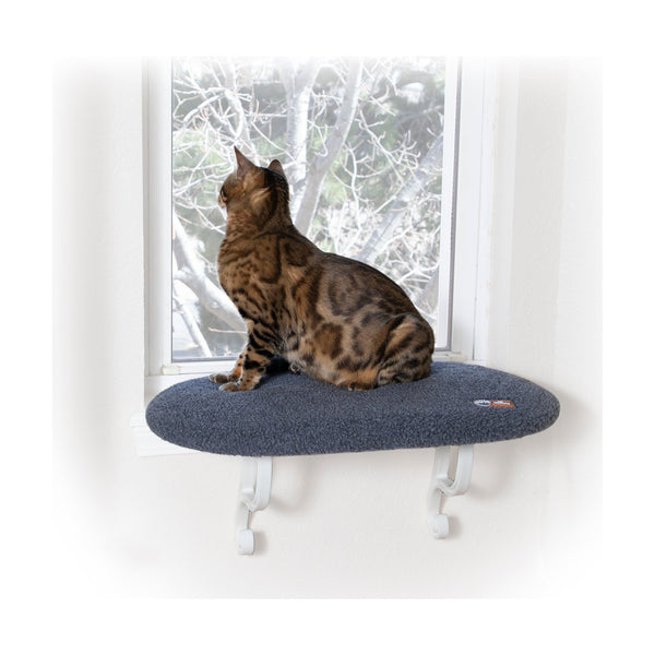 K&H Kitty Sill cama de ventana para gato, gris