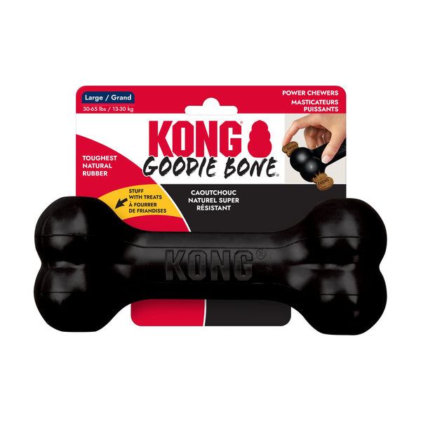 KONG Extreme Goodie Bone hueso de hule rellenable para perro muy mordelón