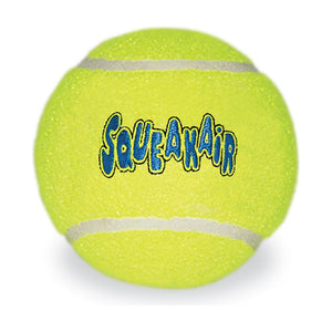 KONG SqueakAir pelotas de tenis con chifle para perro