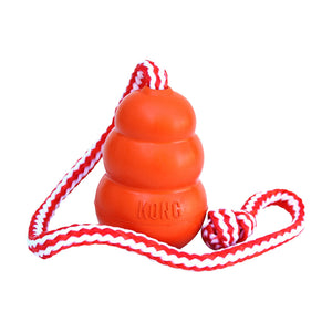 KONG Aqua juguete flotante con cuerda para perro, mediano