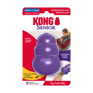 KONG Senior juguete rellenable de hule suave para perro senior