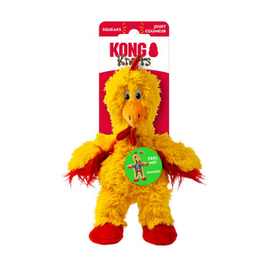 KONG Knots Chicken pollo de peluche con cuerda interna para perro
