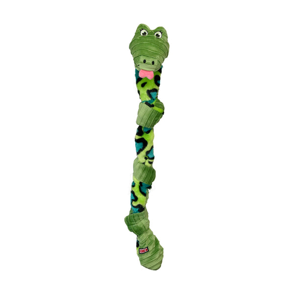 KONG Knots Snake serpiente de peluche con cuerda interna para perro, mediana/grande