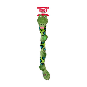 KONG Knots Snake serpiente de peluche con cuerda interna para perro, mediana/grande