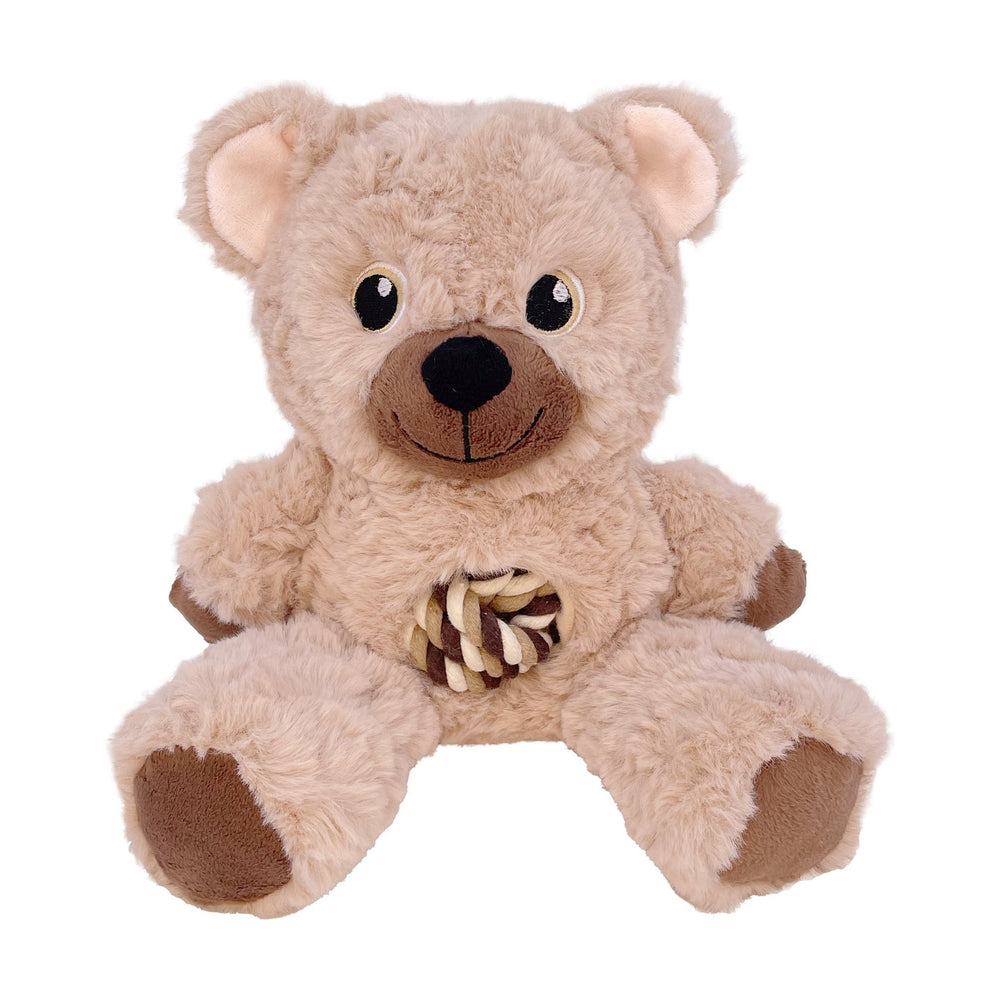 KONG Knots Teddy oso de peluche con cuerda anudada para perro