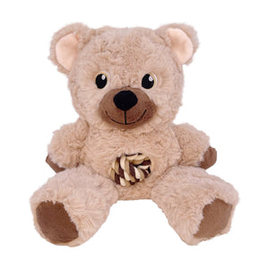 KONG Knots Teddy oso de peluche con cuerda anudada para perro