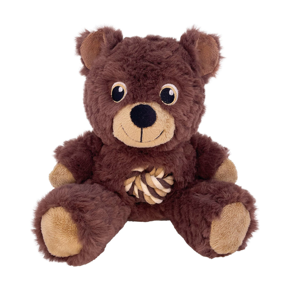 KONG Knots Teddy oso de peluche con cuerda anudada para perro