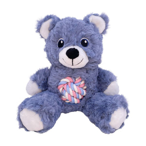 KONG Knots Teddy oso de peluche con cuerda anudada para perro