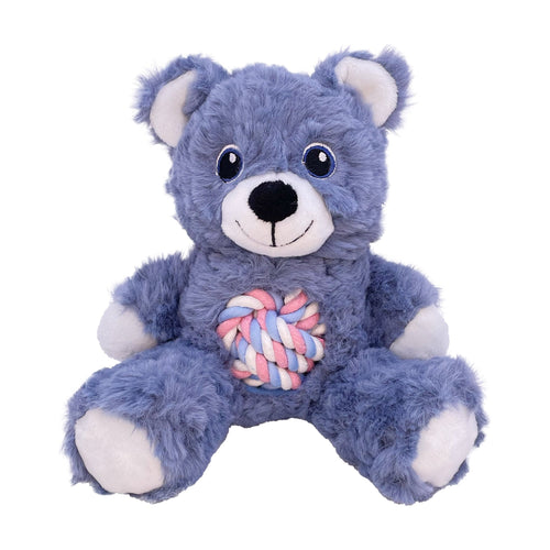 KONG Knots Teddy oso de peluche con cuerda anudada para perro