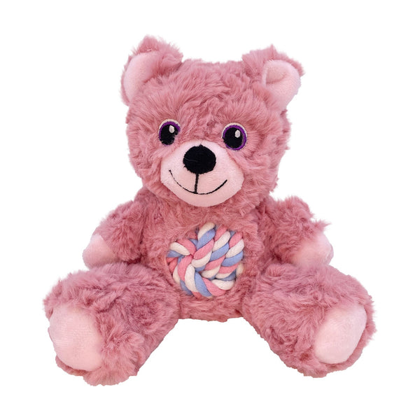 KONG Knots Teddy oso de peluche con cuerda anudada para perro