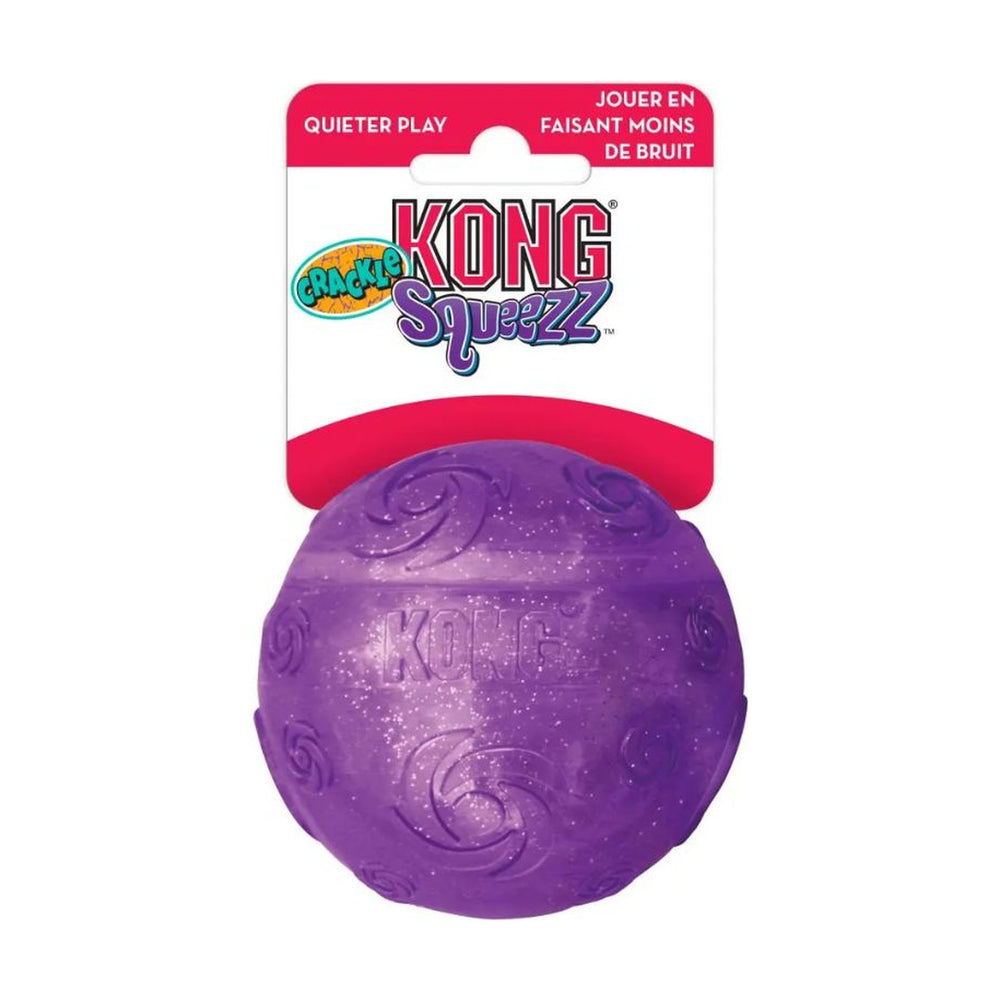 KONG Squeezz Crackle pelota flexible que cruje para perro