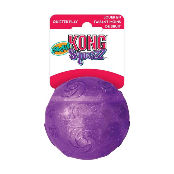 KONG Squeezz Crackle pelota flexible que cruje para perro