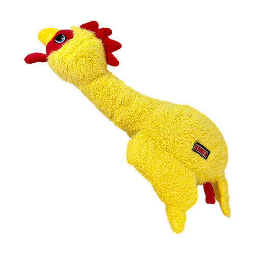 KONG Scruffs peluche de cuello largo con chifle para perro, mediano/grande