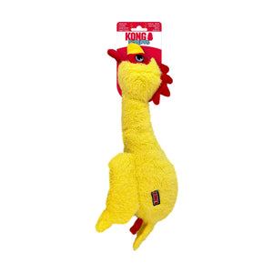 KONG Scruffs peluche de cuello largo con chifle para perro, mediano/grande