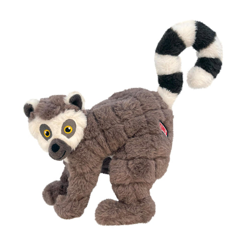 KONG Scampers peluche de animal salvaje con chifle suave para perro, mediano