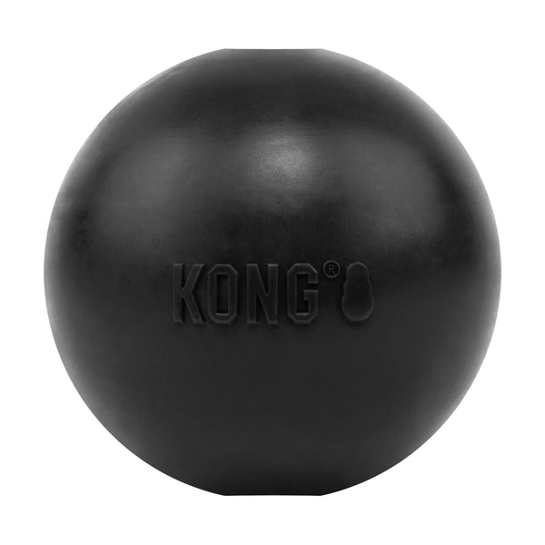 KONG Extreme Ball pelota de hule negro con orificio para perro