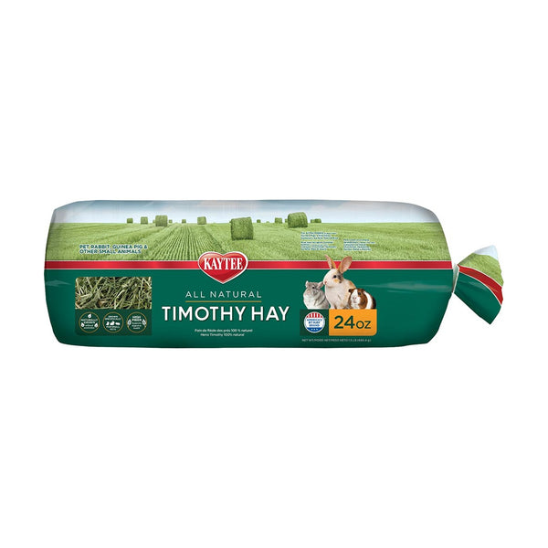 Kaytee heno Timothy natural para conejo, cuyo, chinchilla y pequeñas mascotas, 680 g (24 oz)