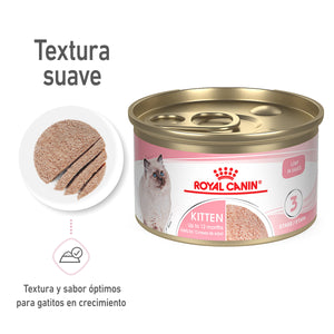 ALIMENTO HÚMEDO PARA GATITOS RECETA DE POLLO LATA, 85gr ROYAL CANIN