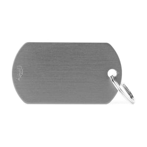 MyFamily Basic placa de identificación militar de aluminio para perro